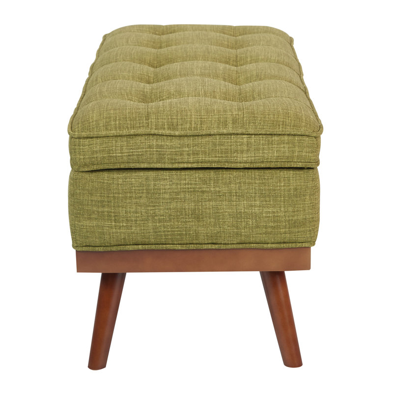 Oliver Boyu Upholstered Flip Top Storage Bench & Reviews Wayfair